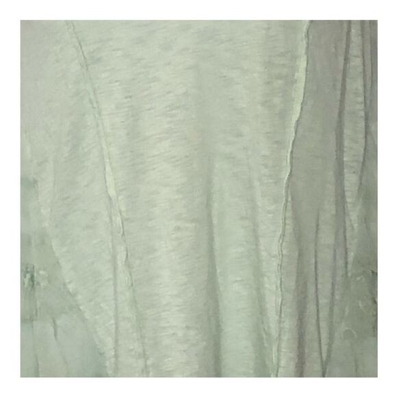 Anthropologie Lilka Mint Green Knit Tank Top Lace Ruffle Trim Small - Picture 10 of 16